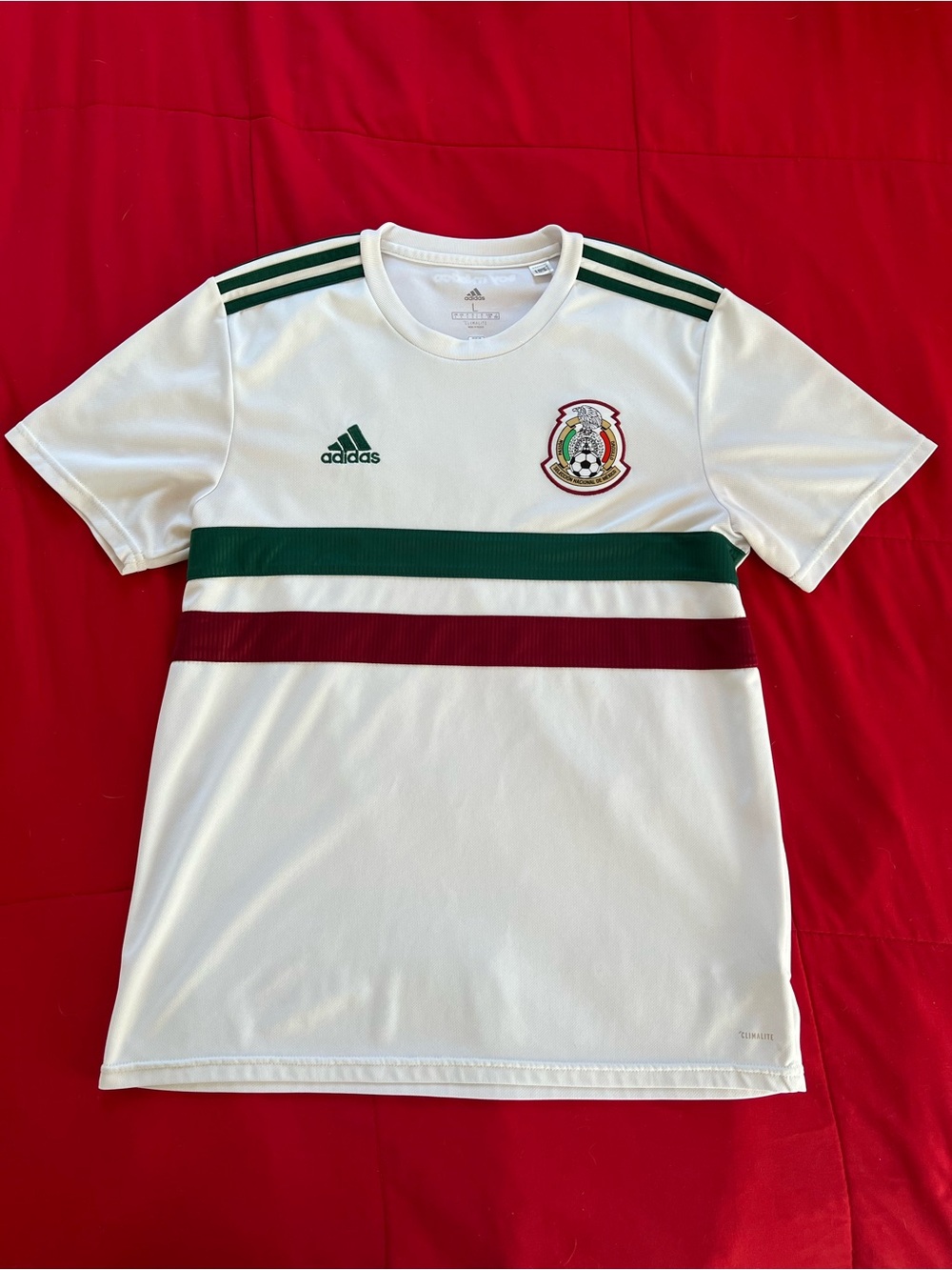 Adidas Mexico Soccer 2018 World Cup Away Climalite Jersey BQ4689 Men’s Size L